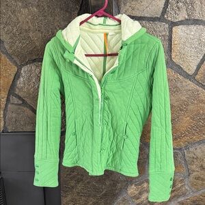 Anthropologie Green Quilted Women's Jacket medium